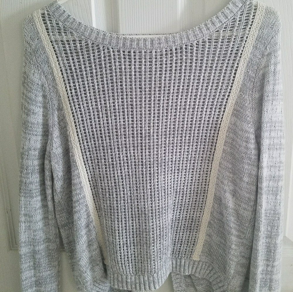 Shrinking Violet Open Back Sweater LIKE NEW